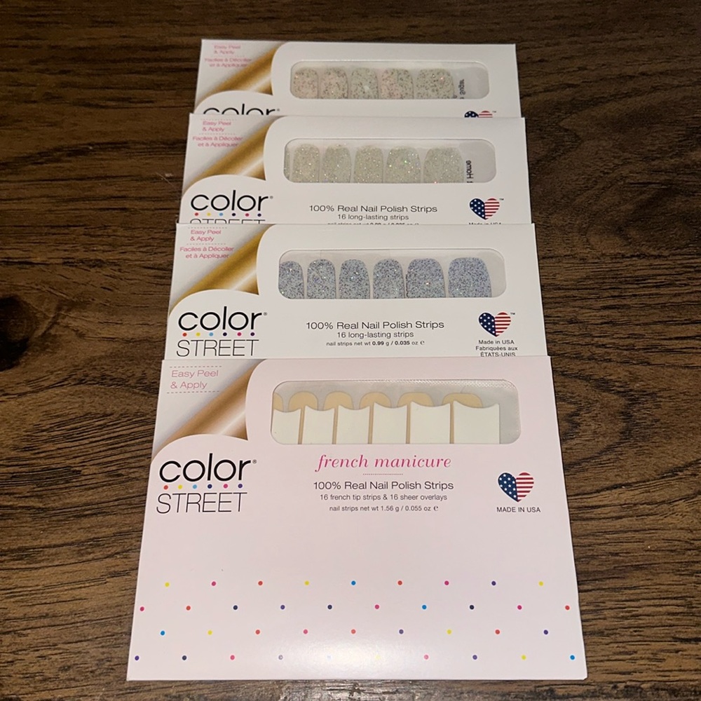 Lot of 4 Color Street Manicure Sets - New!